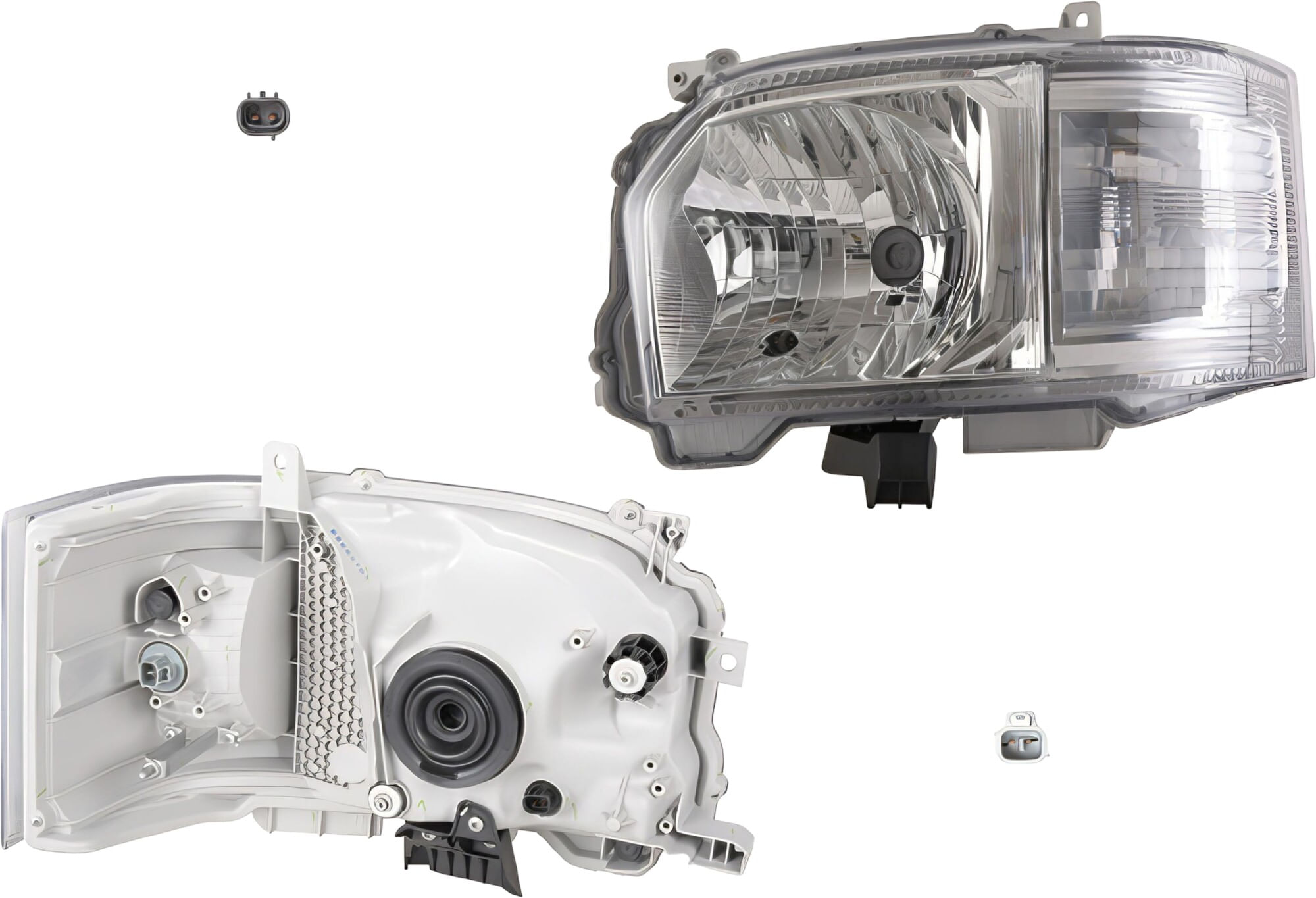 Faro Manual/Eléctrico Para Foco Halógeno Sin Foco Lado Conductor