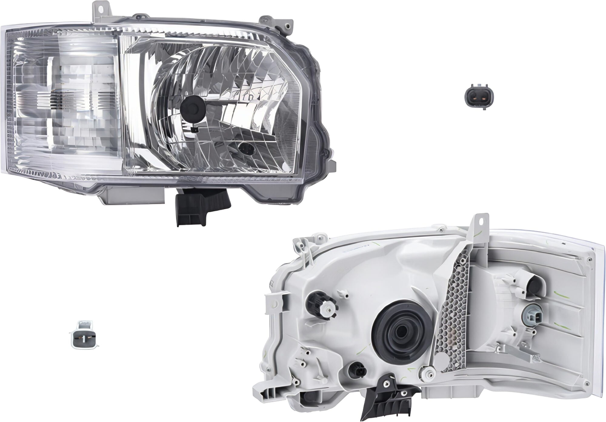 Faro Manual/Eléctrico Para Foco Halógeno Sin Foco Lado Pasajero