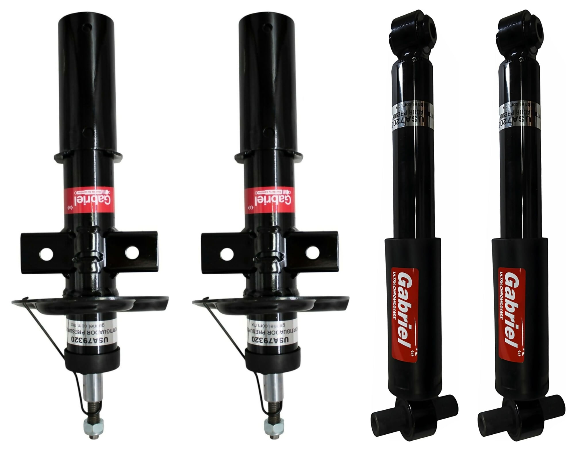 Kit De 4 Amortiguadores Gas Ultra Chromium