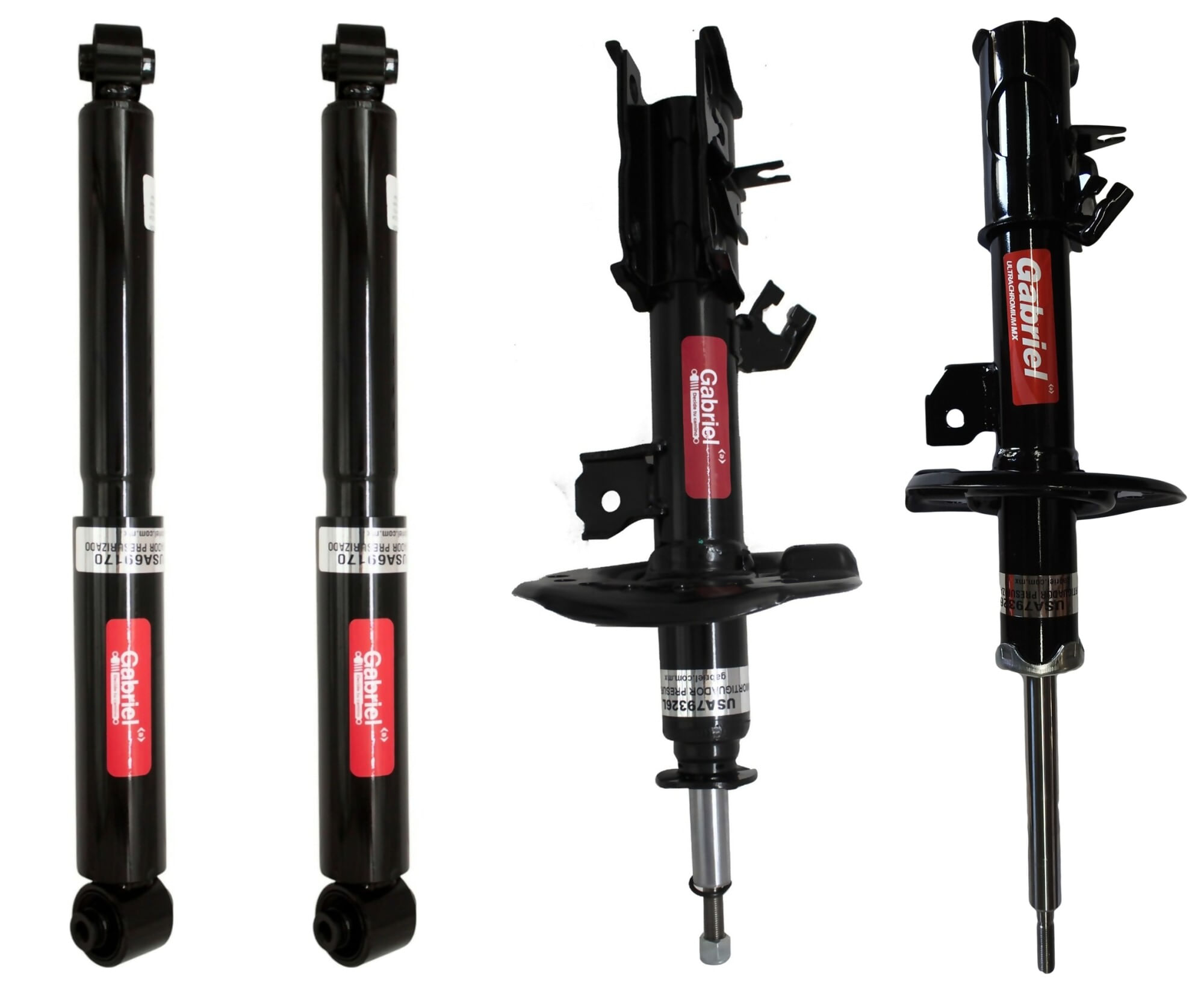 Kit De 4 Amortiguadores Gas Ultra Chromium