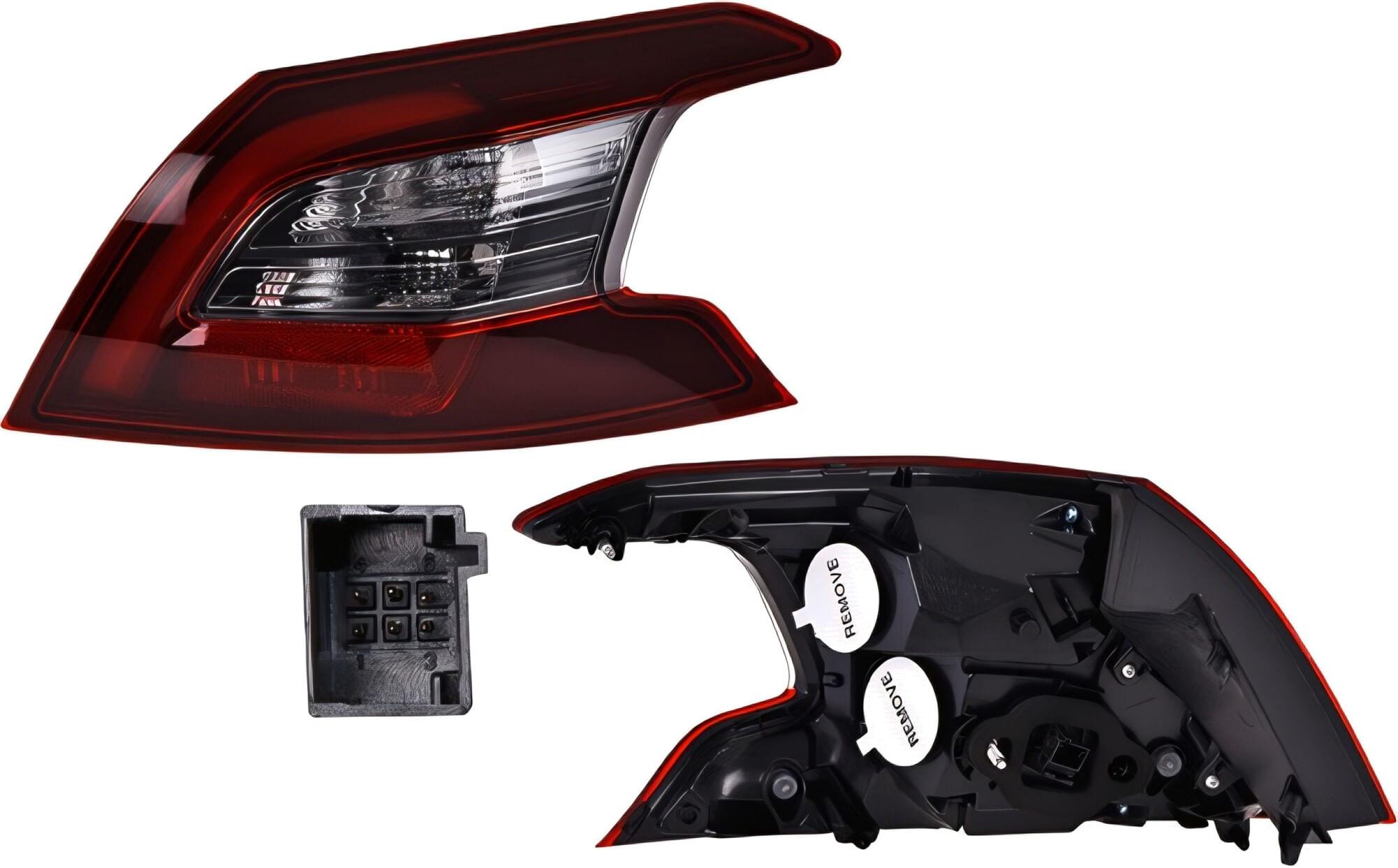 Calavera Exterior Con Leds Lado Pasajero