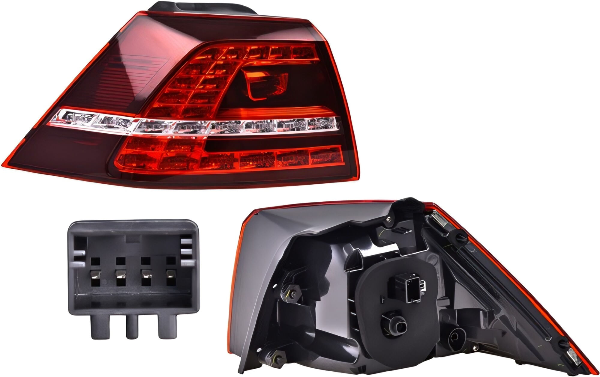 Calavera Exterior Con Leds Lado Conductor