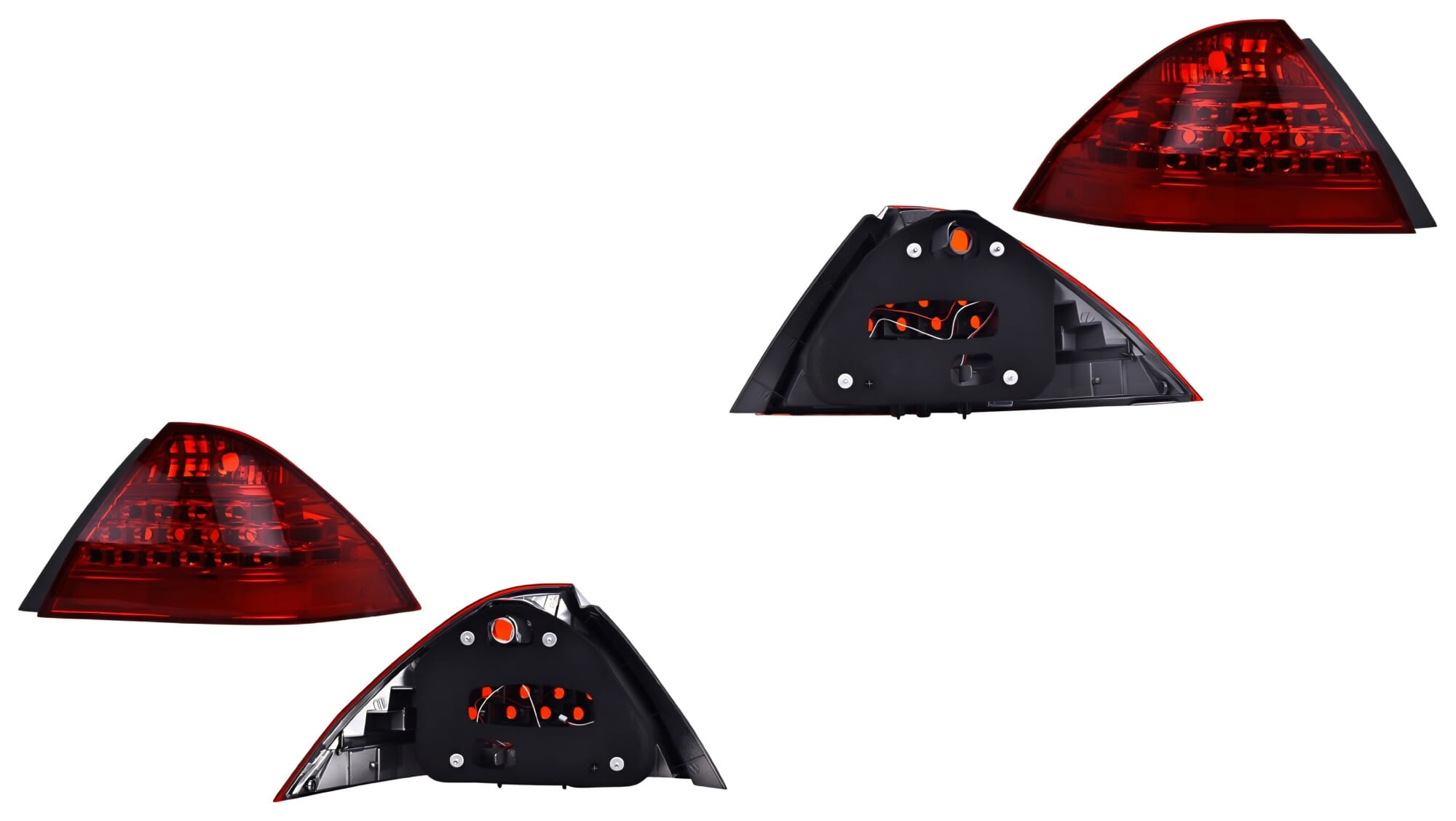 Par De Calaveras Roja Con Leds