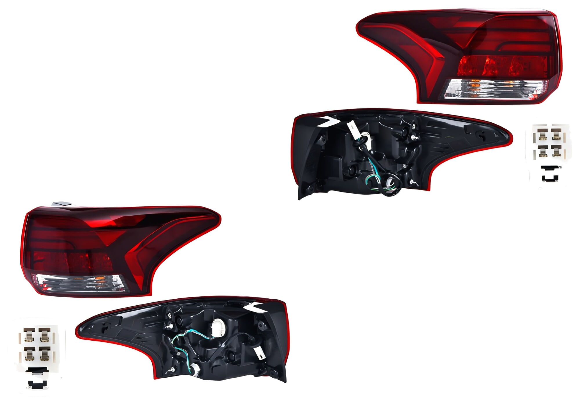 Par De Calaveras Exteriores Con Leds