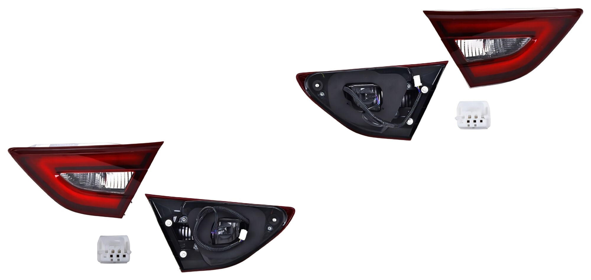 Par De Calaveras Interiores Con Leds