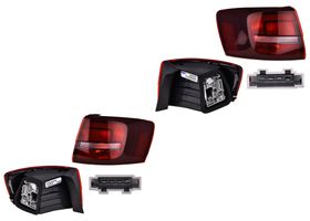 Par De Calaveras Exteriores Obscura Con Leds