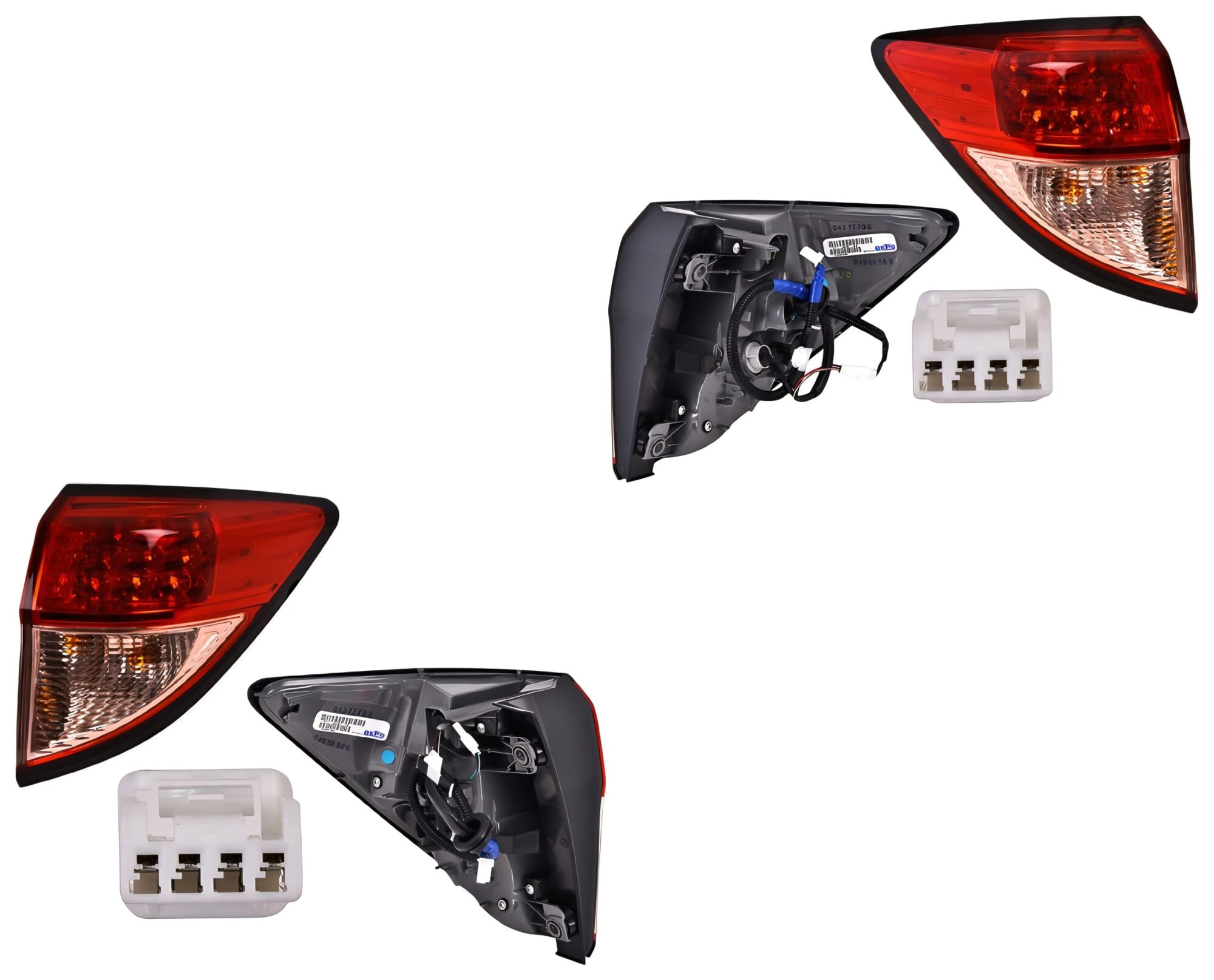 Par De Calaveras Exteriores Mica Rosa Con Leds