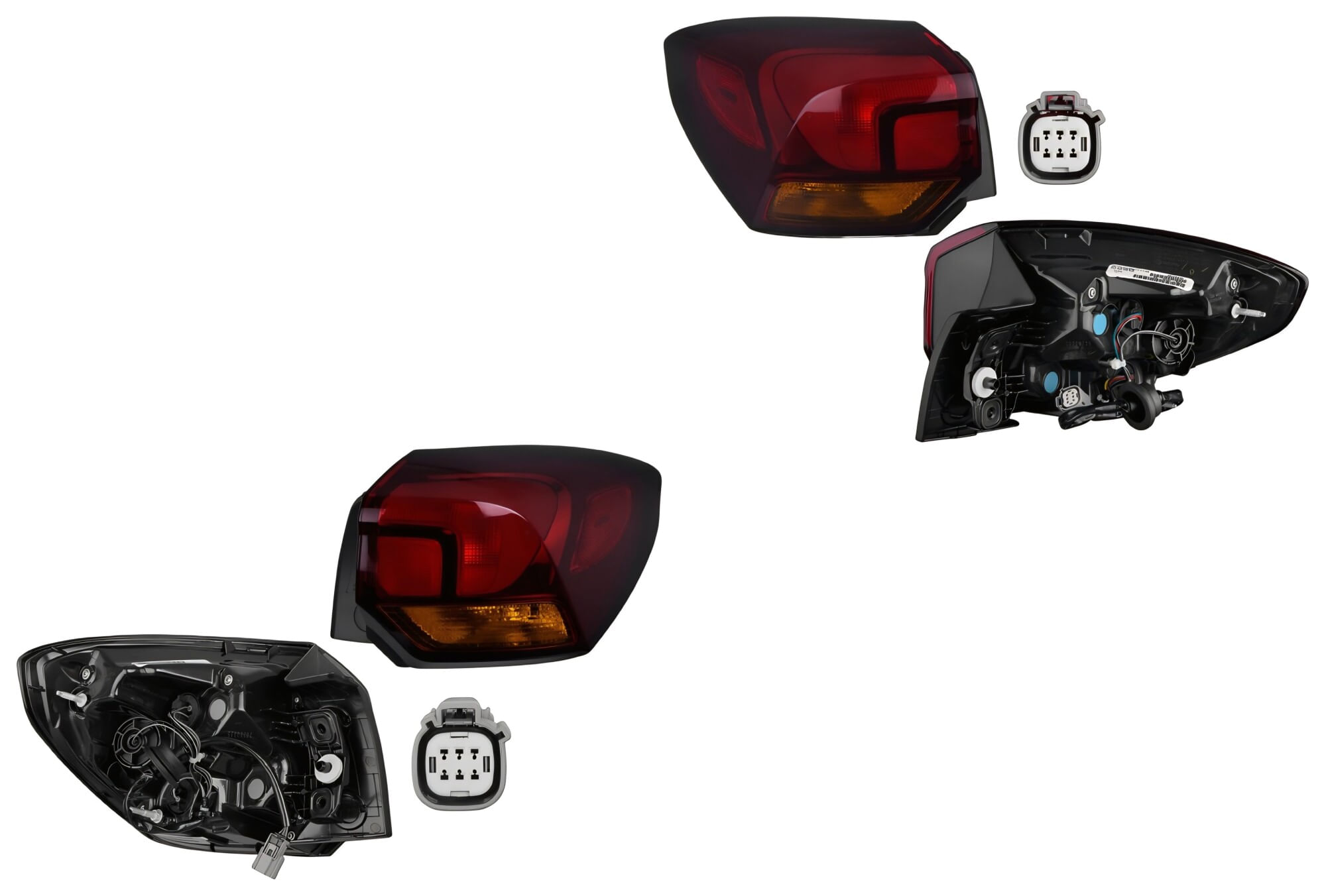 Par De Calaveras Exteriores Con Leds