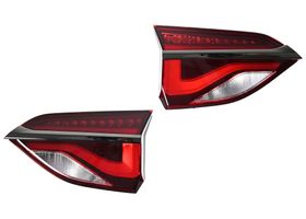 Par De Calaveras Interiores Con Moldura Cromada Con Leds