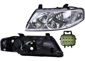 Faro Fondo Cromado Manual Para Foco Halógeno Sin Foco Lado Conductor