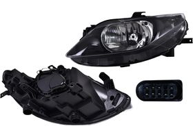 Faro Fondo Negro Para Foco Halógeno Sin Foco Lado Conductor