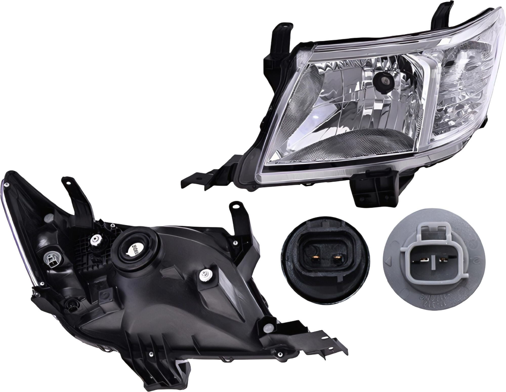Faro Manual/Eléctrico Para Foco Halógeno Sin Foco Lado Conductor