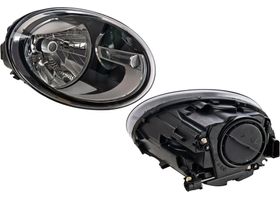 Faro Fondo Negro Eléctrico Con Motor Para Foco Halógeno Sin Foco Lado Pasajero