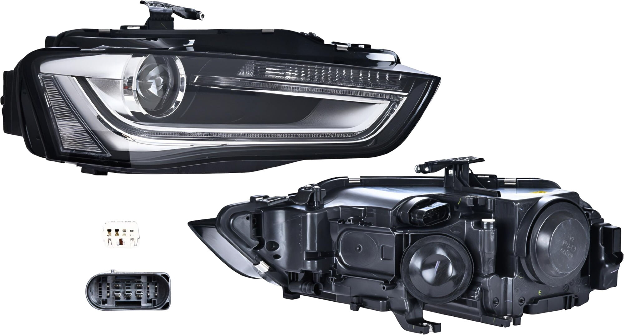 Faro Eléctrico Con Motor Para Foco Xenón Sin Foco Con Leds Con Lupa Lado Pasajero