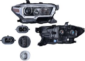 Faro Fondo Negro Sin Leds Sin Luz De Día Lado Pasajero