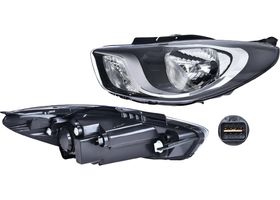 Faro Fondo Negro Eléctrico Sin Motor Para Foco Halógeno Sin Foco Lado Conductor