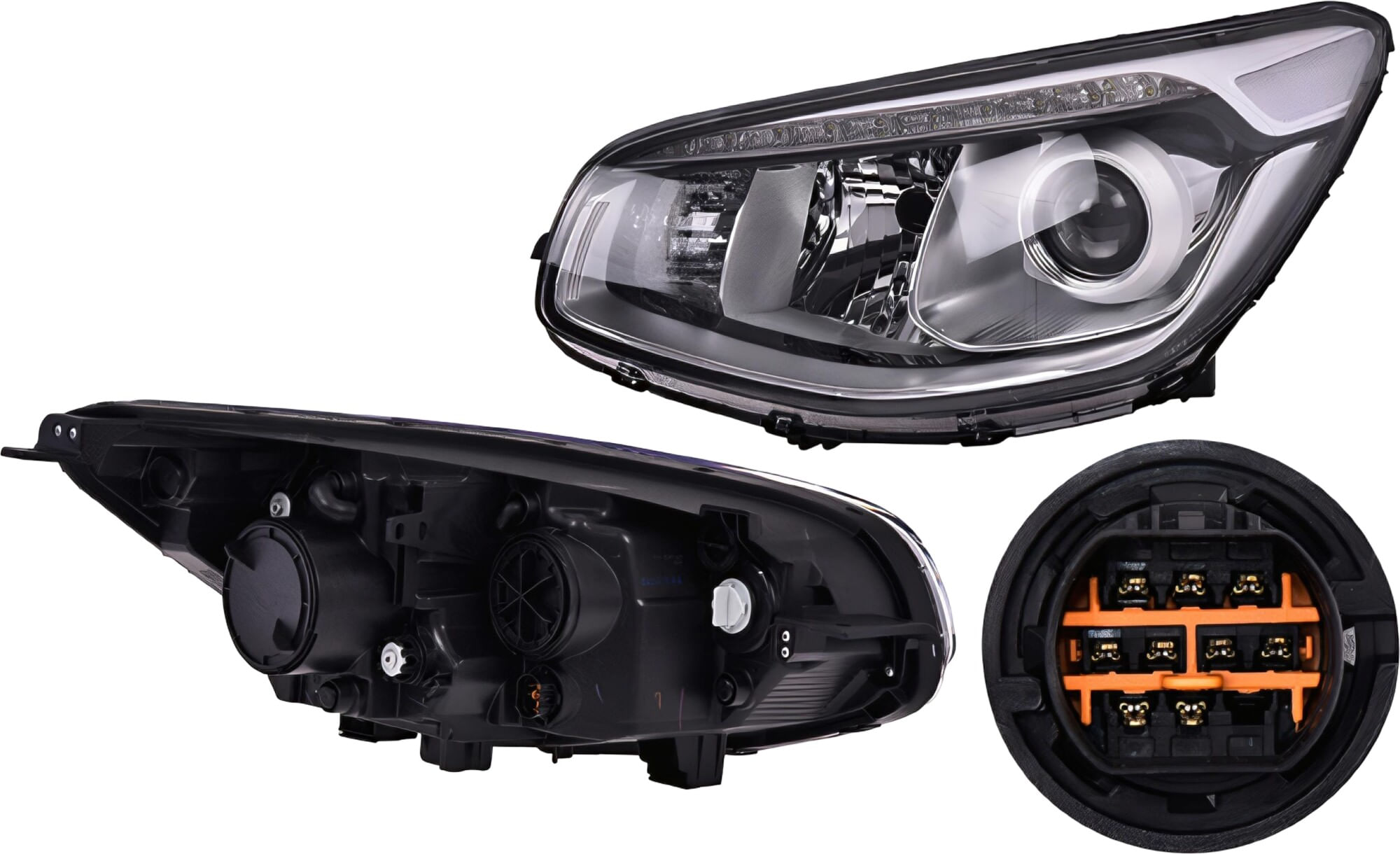 Faro Sin Foco Con Leds Lado Conductor