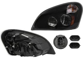 Faro Fondo Negro Con Módulo De Leds Lado Conductor