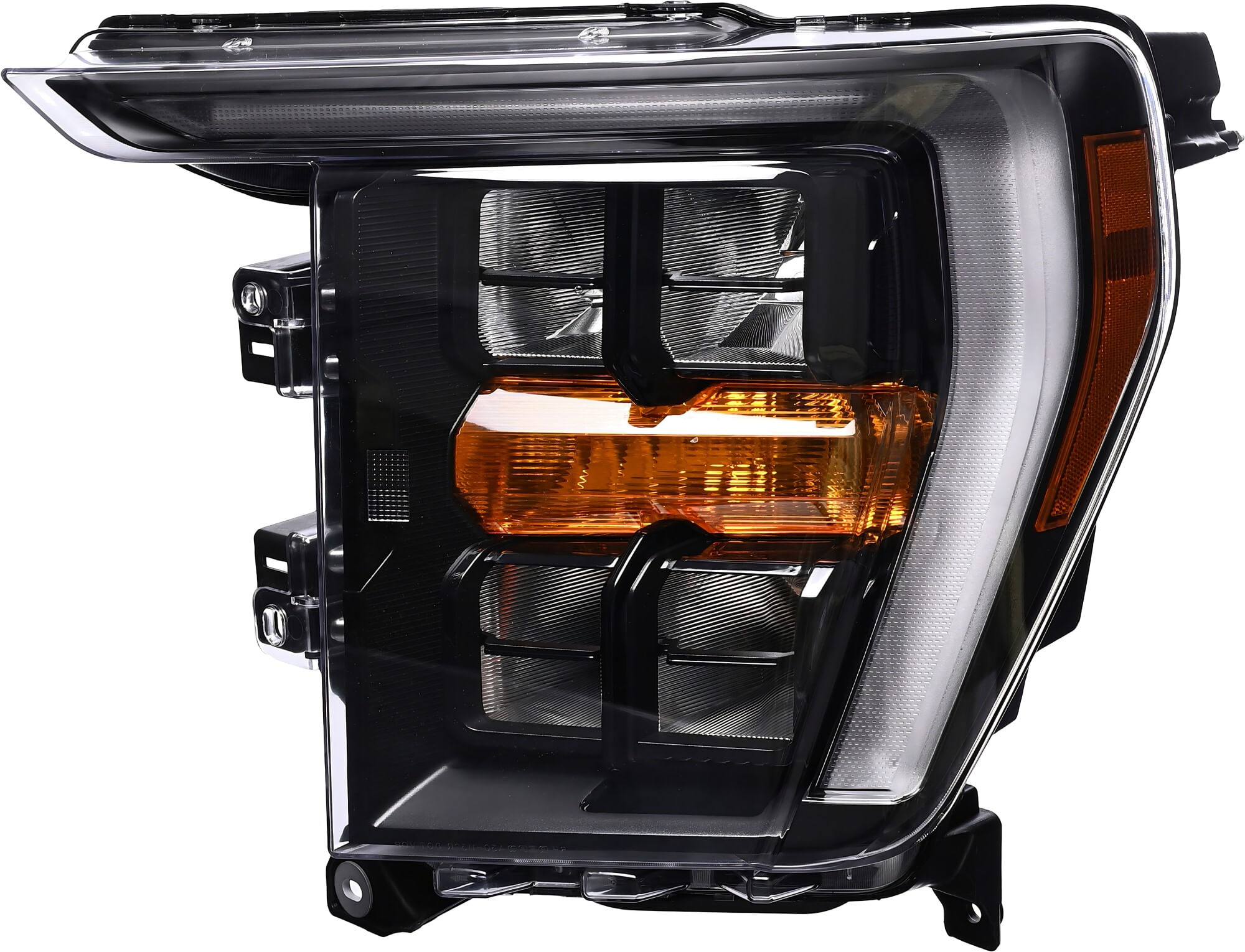 Faro Filo Negro Con Leds Lado Conductor
