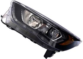 Faro Fondo Negro Para Foco Halógeno Con Leds Lado Conductor