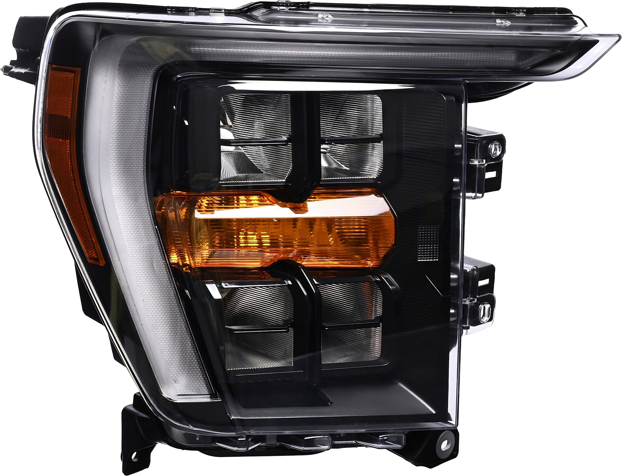 Faro Filo Negro Con Leds Lado Pasajero