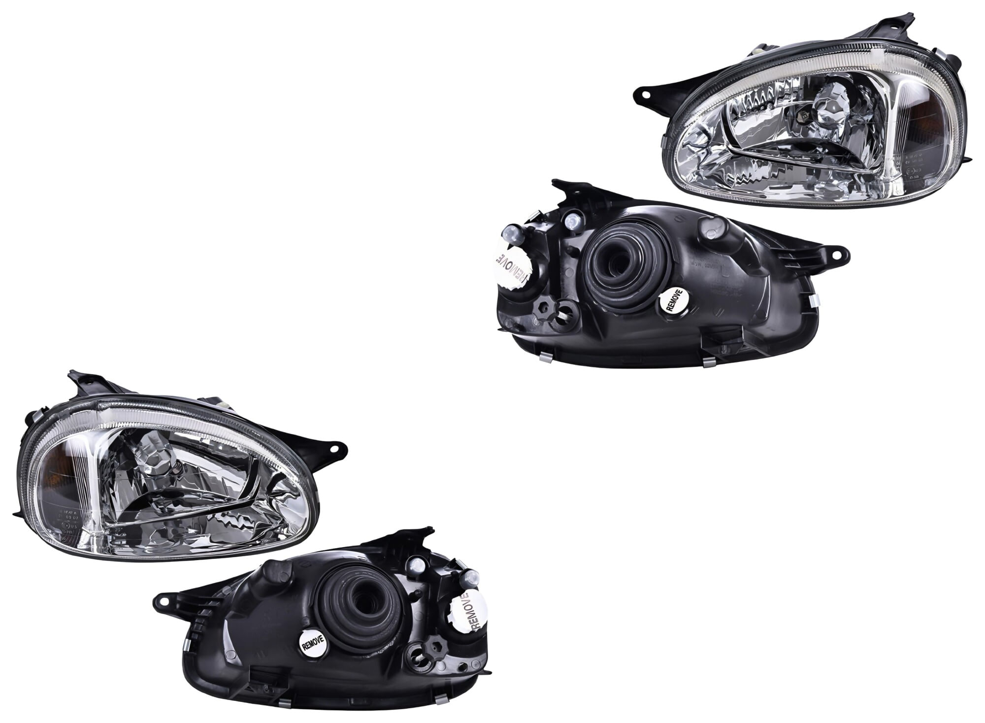 Par De Faros Liso Con Ajuste Sin Foco