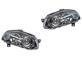 Par De Faros Fondo Negro Manual Para Foco Halógeno Sin Foco