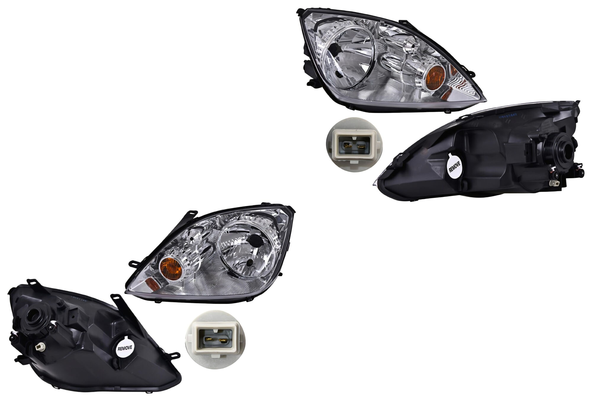Par De Faros Para Foco Halógeno Sin Foco