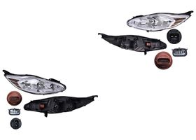 Par De Faros Fondo Gris Sin Foco