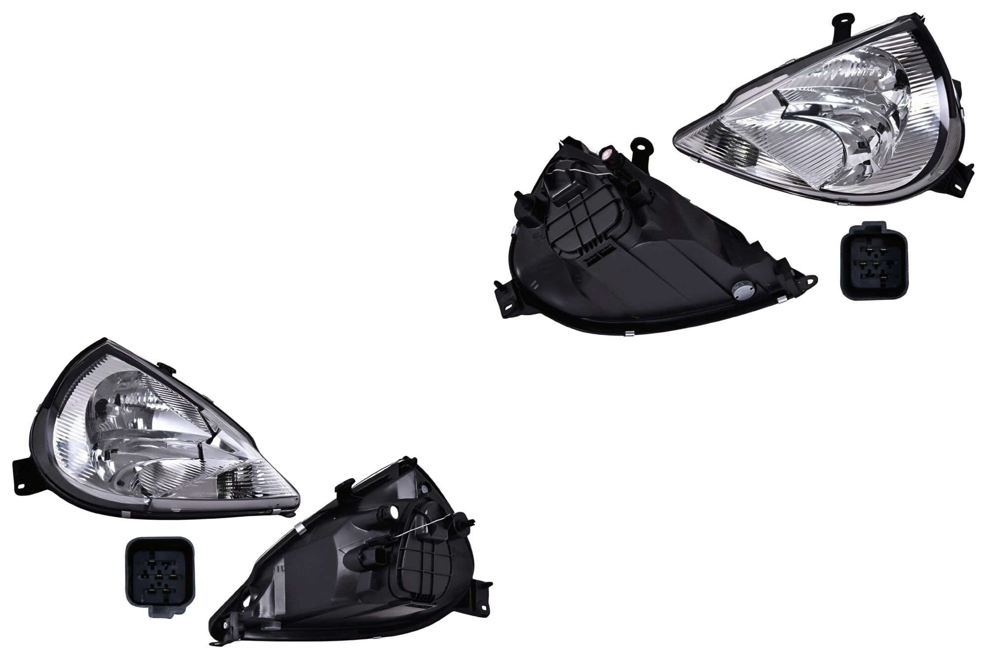 Par De Faros Con Cuarto Blanco Sin Foco