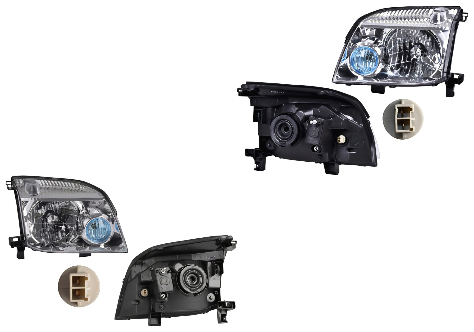 Par De Faros Para Foco Halógeno