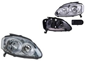 Par De Faros Fondo Cromado Manual Para Foco Halógeno Sin Foco