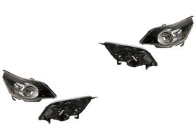 Par De Faros Fondo Negro Para Foco Halógeno Sin Foco
