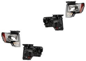 Par De Faros Bisel Negro