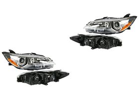 Par De Faros Fondo Cromado Para Foco Halógeno