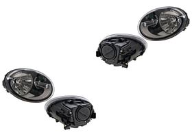 Par De Faros Fondo Negro Eléctrico Con Motor Para Foco Halógeno Sin Foco