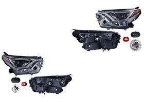 Par De Faros Filo Cromado Para Foco Halógeno
