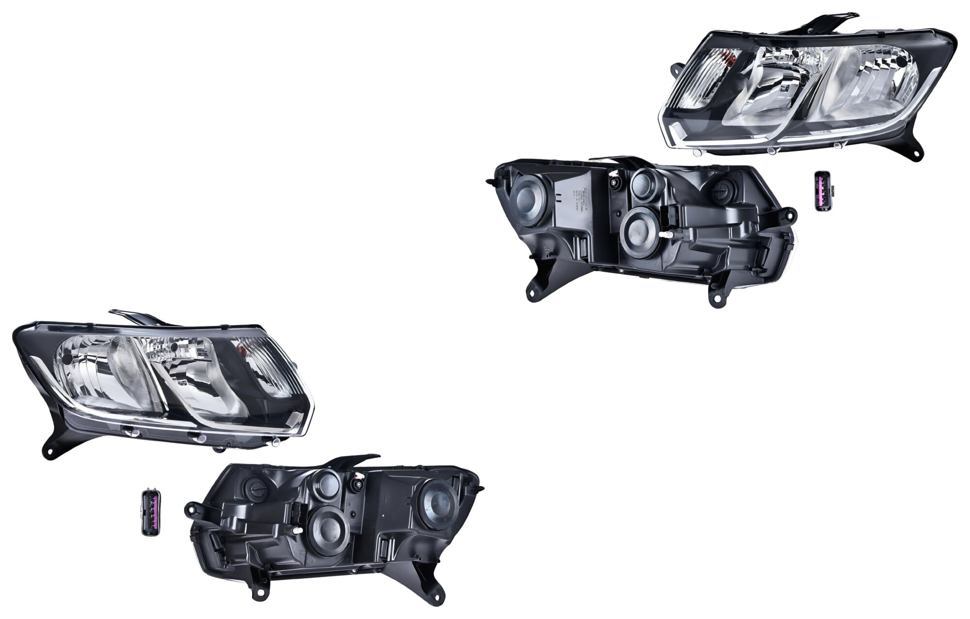 Par De Faros Manual Para Foco Halógeno Sin Foco
