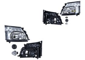 Par De Faros Eléctrico Con Motor Para Foco Halógeno Sin Foco