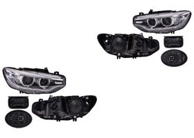 Par De Faros Eléctrico Con Motor Para Foco Xenón Sin Foco Con Leds