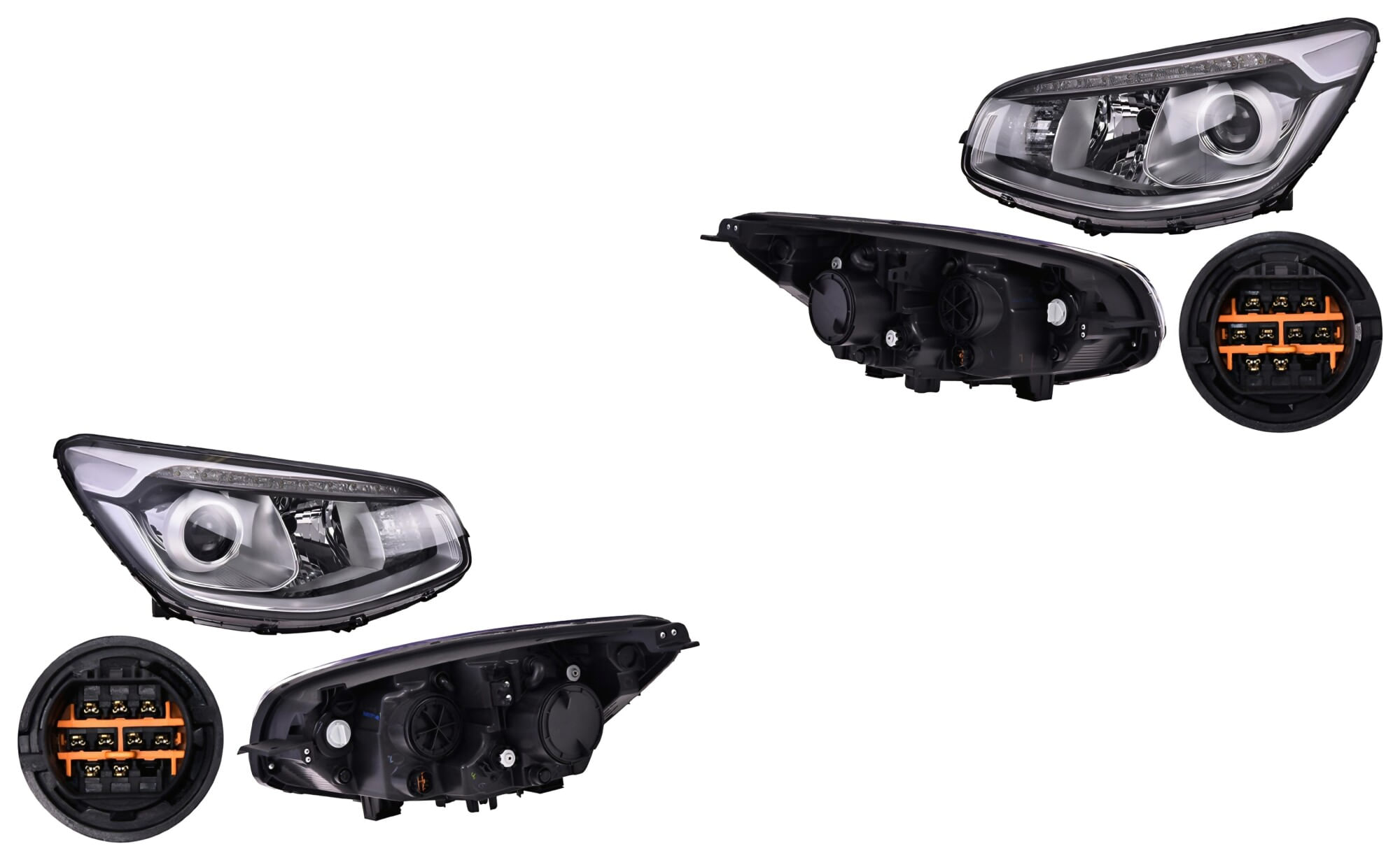 Par De Faros Sin Foco Con Leds