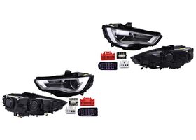 Par De Faros Eléctrico Con Motor Para Foco Xenón Sin Foco Con Leds