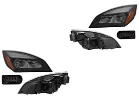 Par De Faros Fondo Negro Con Módulo De Leds