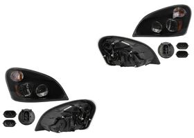 Par De Faros Fondo Negro Con Módulo De Leds