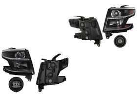 Par De Faros Para Foco Halógeno Con Leds