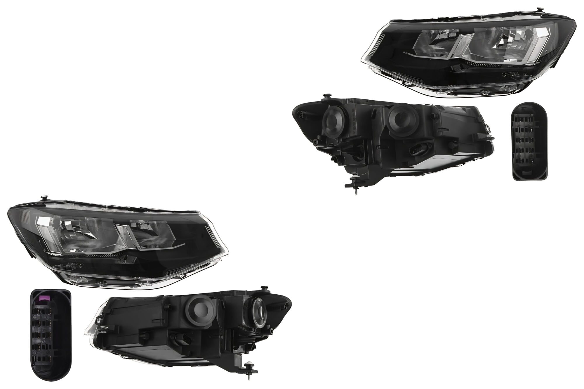 Par De Faros Eléctrico Con Motor Sin Foco