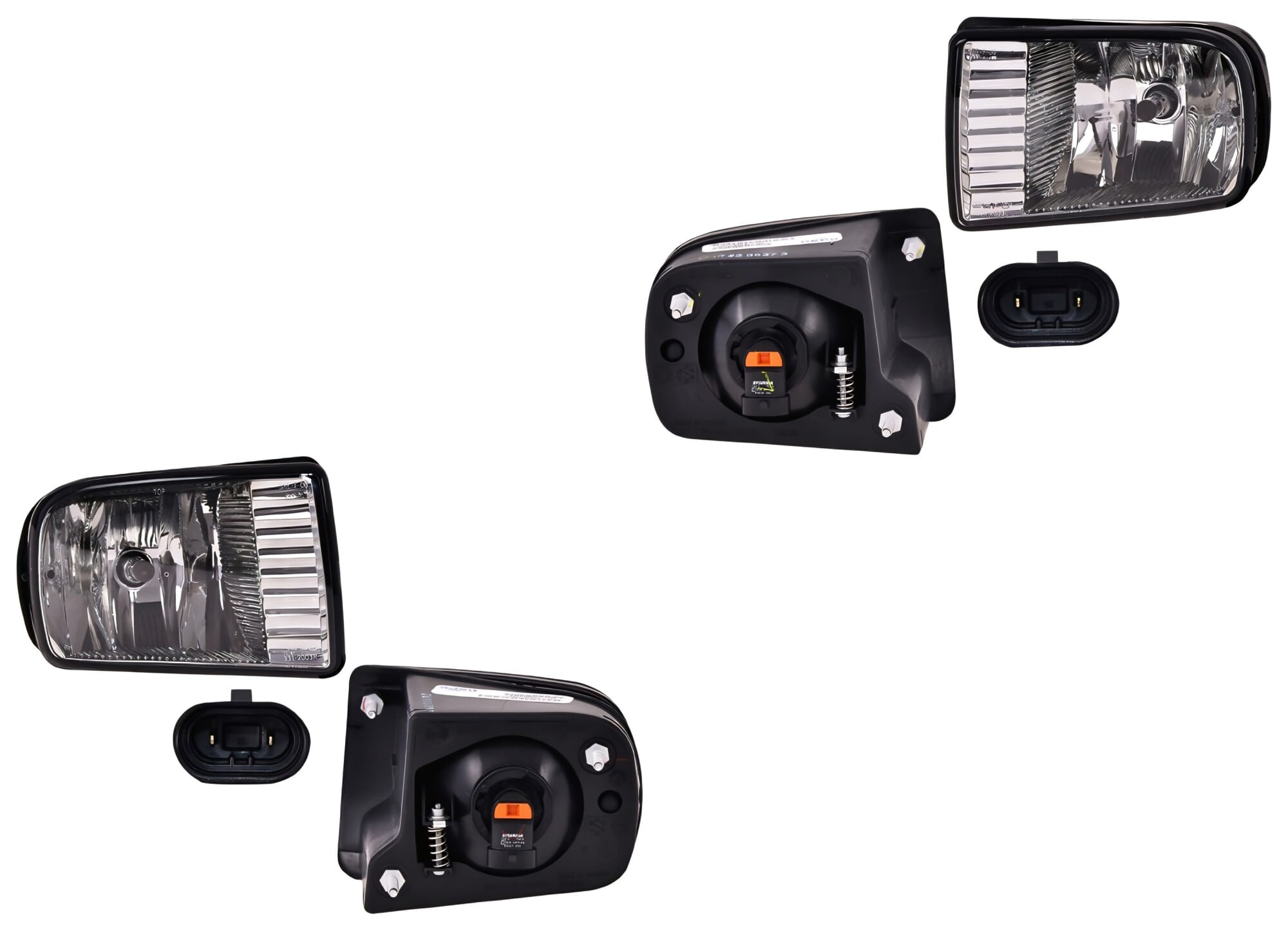 Par De Faros Para Niebla Con Base