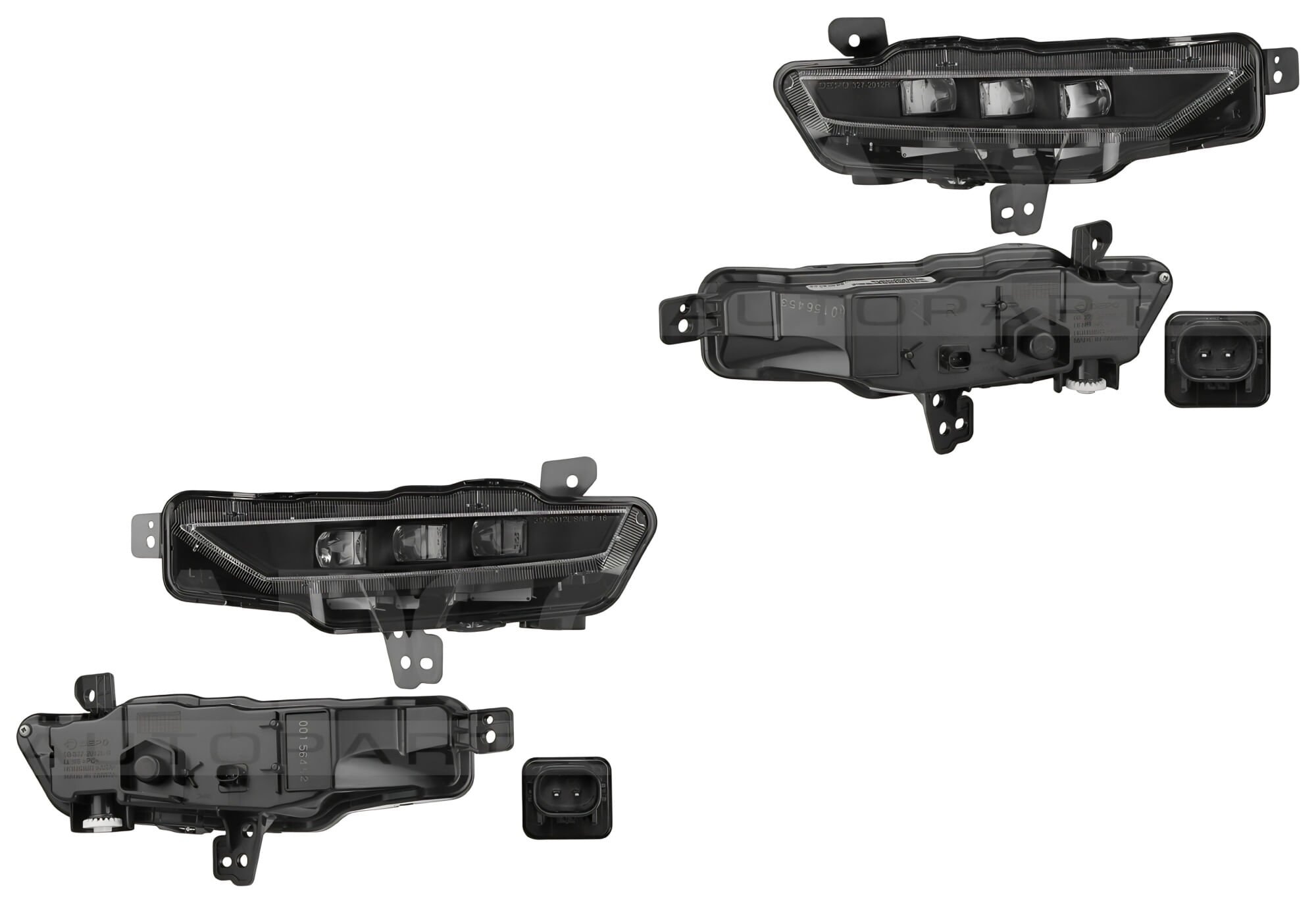 Par De Faros Para Niebla Con Leds