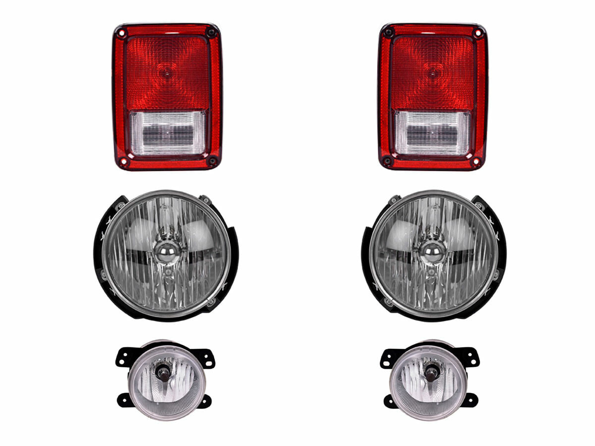 Kit De Faros Principales, Faros De Niebla Y Calaveras (6 Piezas)