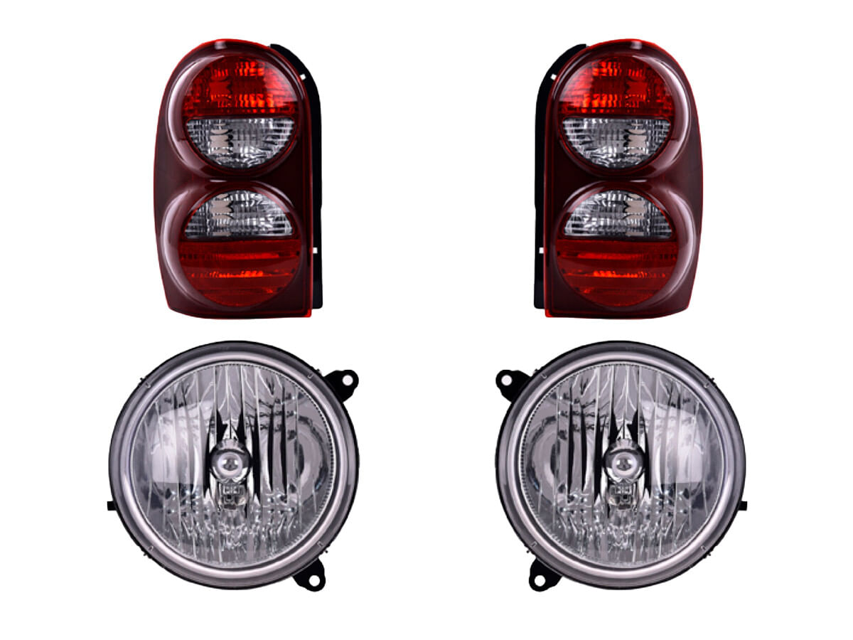 Kit De Faros Sin Foco Y Calaveras Sin Foco (4 Piezas)